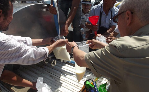Distribution gratuite de lait à Tizi-Ouzou / Les éleveurs protestent contre la politique de l'Etat algérien