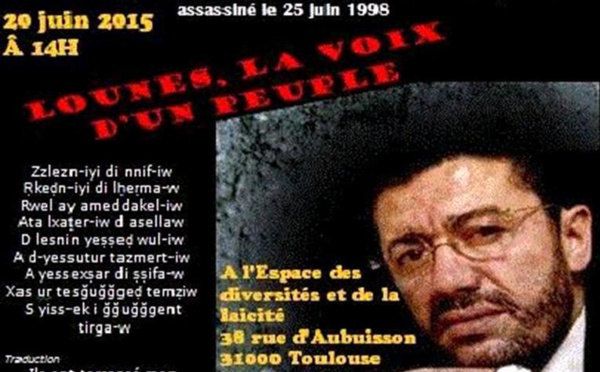 En hommage à Matoub Lounes, Ahmed Haddag va à la rencontre des kabyles de Toulouse