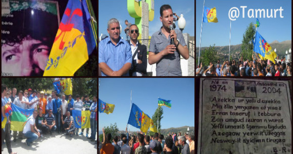 La Kabylie a honoré son martyr « Ameziane Mehenni » : Lever du drapeau kabyle à Maraghna, Tizit et Tizi Bbuccen, marche réprimée à Iɛeẓẓugen