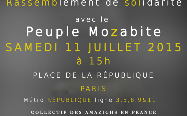 Collectif des Amazighs en France / Appel à mobilisation en faveur des Mozabites
