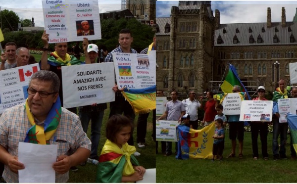 Rassemblement des Amazighs devant  la colline parlementaire à Ottawa: Halte aux violences faites au M’zab !