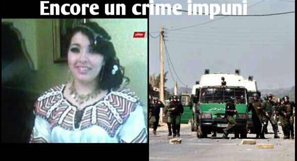 Issers/ Un gendarme algérien tue de sang froid une jeune  femme kabyle: L'Anavad réagit