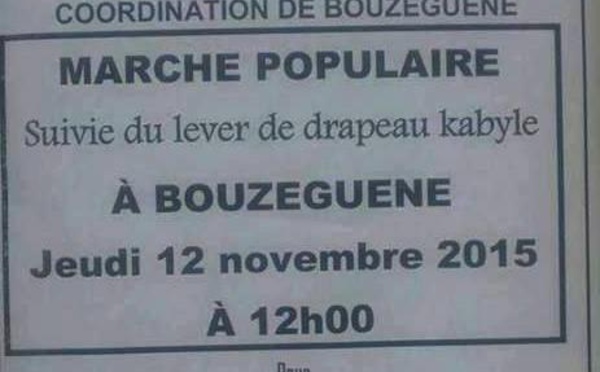 MAK/ Marche du 12 novembre à Bouzeguène: Précision des initiateurs