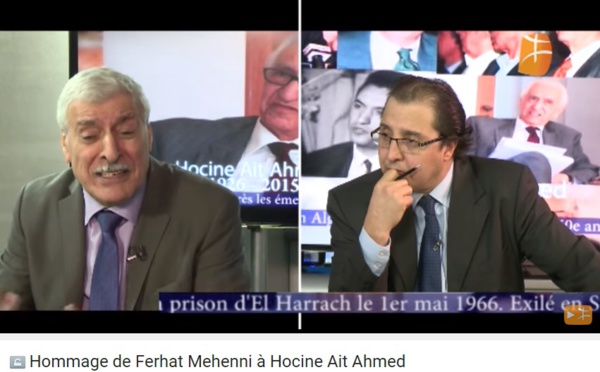 Ferhat Mehenni témoigne et rend hommage à Hocine Ait-Ahmed (Vidéo)